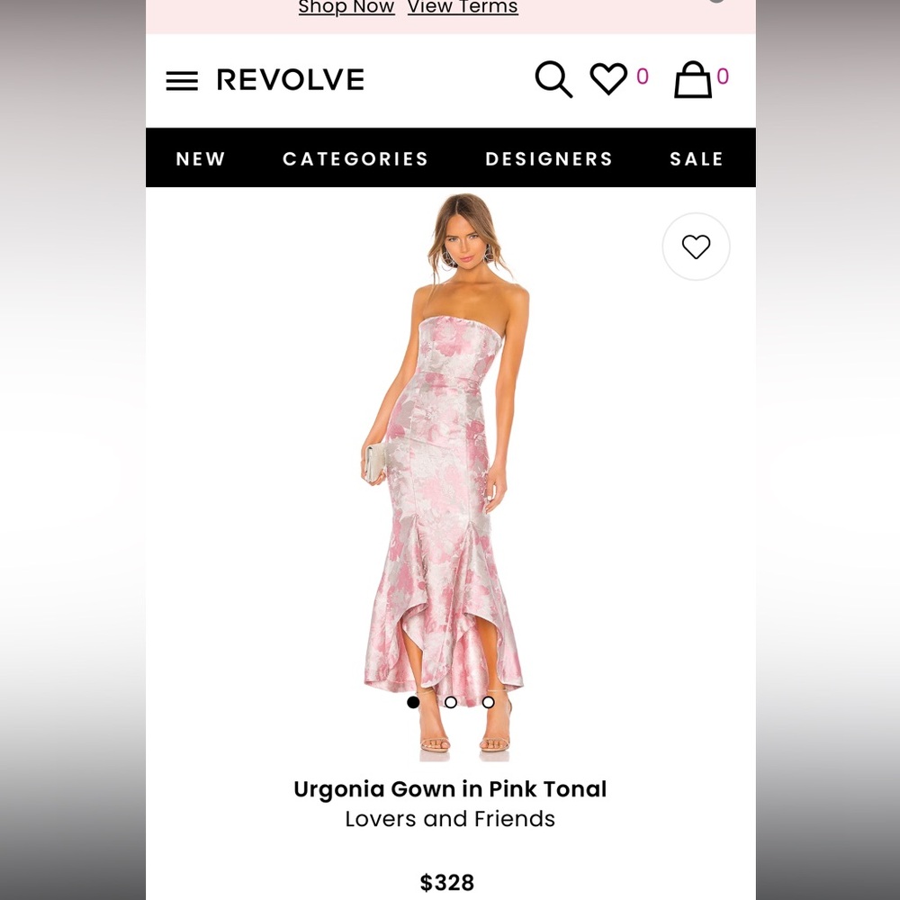 Revolve ‘Urgonia gown’ by Lovers + Friends.